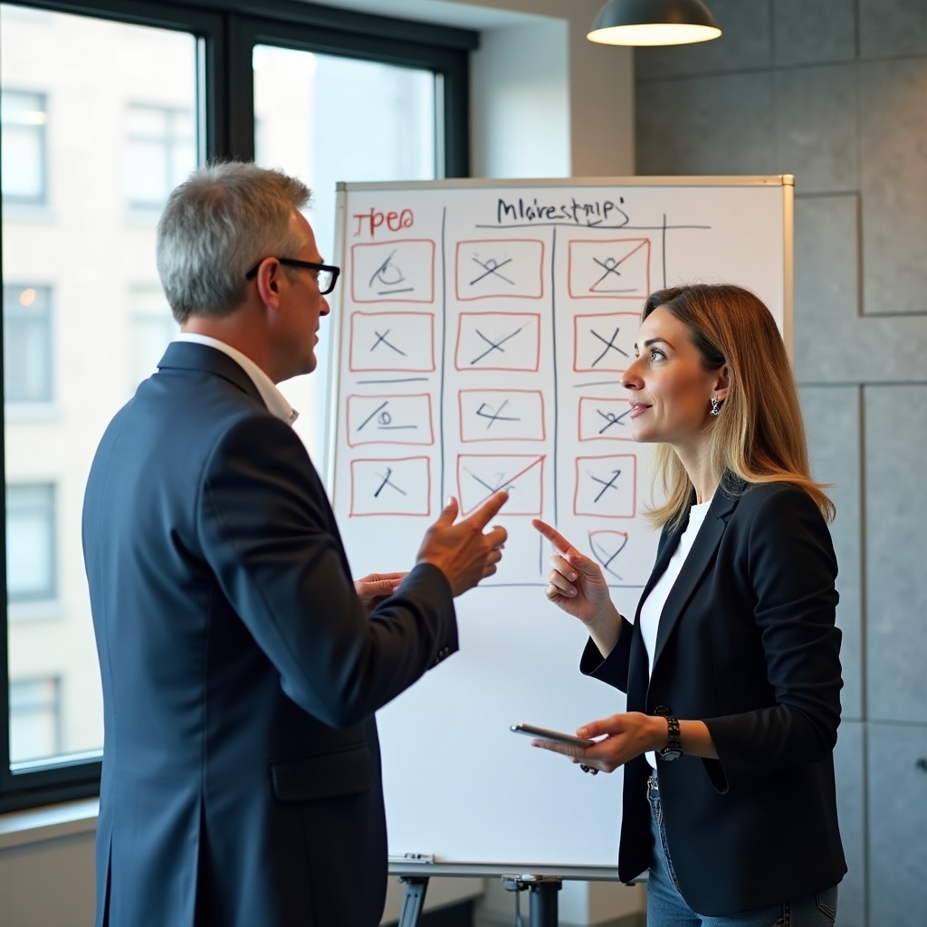 Whiteboard session mapping content gaps between competing websites